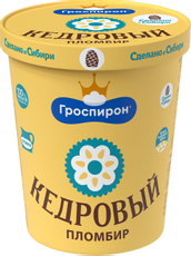 Мороженое пломбир Гроспирон Кедровое, 410г