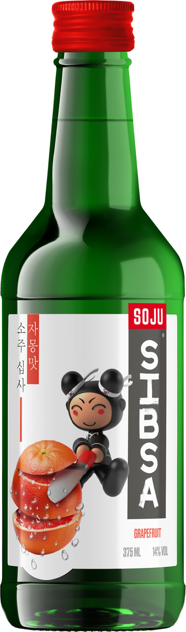 Изображение товара Апиритив Sibsa Soju Грейпфрут 0. 375л - мягкий и освежающий напиток для коктейлей