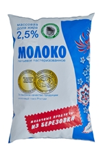 Молоко Из Березовки пастеризованное 2.5%, 800мл