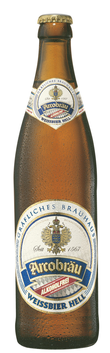 Пиво Arcobrau Weissbier Hell безалкогольное, 0.5л