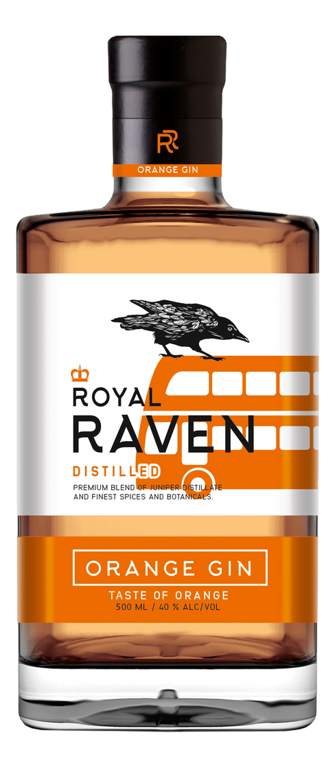 Джина роял. Джин"Роял Рейвен драй" 0.5л. Джин Royal Raven Orange 40% 0,5л. Royal Raven Orange Gin. Royal Raven Dry Gin.