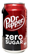 Напиток газированный Dr Pepper Diet Zero безалкогольный, 330мл