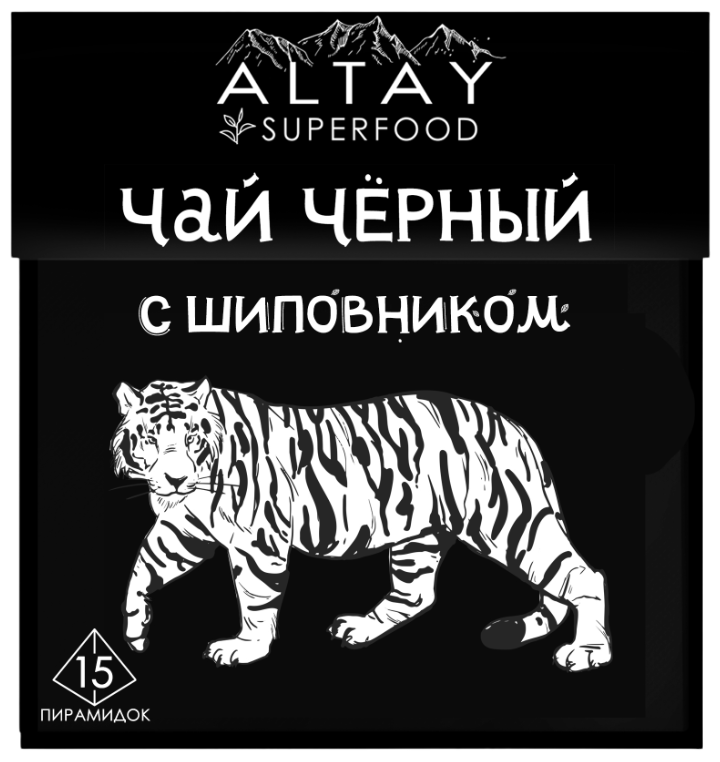 Изображение товара Чай черный Алтайвита с шиповником (2г х 15пак), 30г