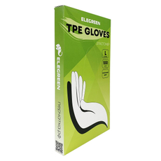 Перчатки Elegreen прозрачные размер L 50 пар, 100шт