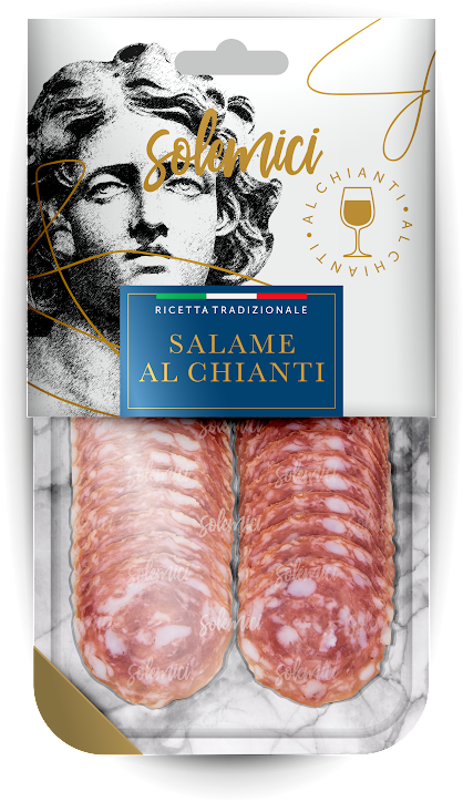 Колбаса Solemici Salame Al Сhianti с добавлением красного сухого вина ...