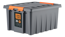 Контейнер с крышкой Roxbox Pro особо прочный 36л, 25 х 39 х 50см