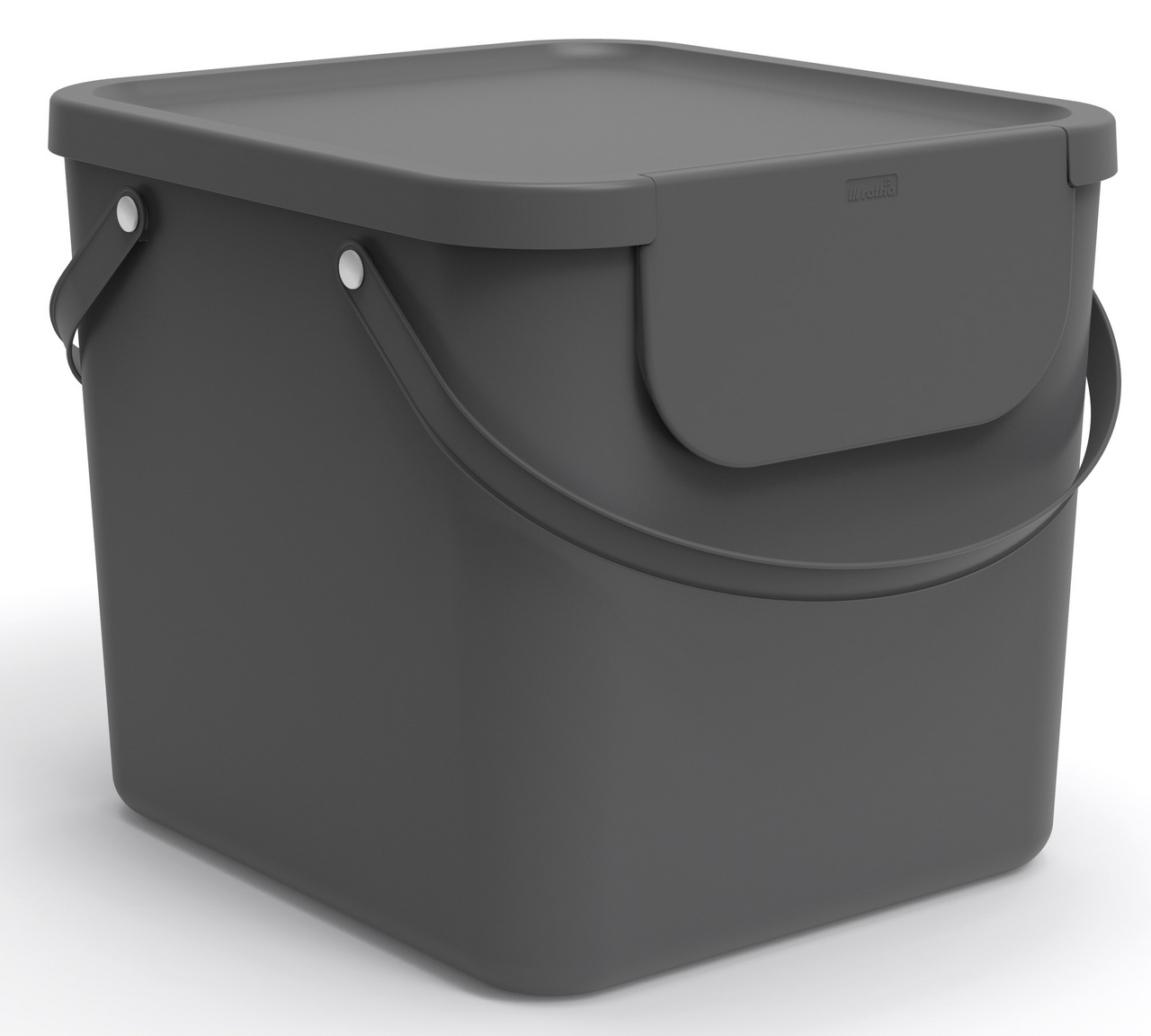 Контейнер для хранения Rotho Albula серый 40л, 34 х 36 х 40см