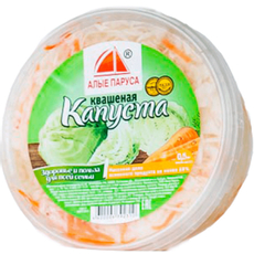 Капуста Алые паруса квашеная с хреном, 500г