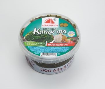 Капуста морская Алые паруса маринованная, 500г купить с доставкой на ...