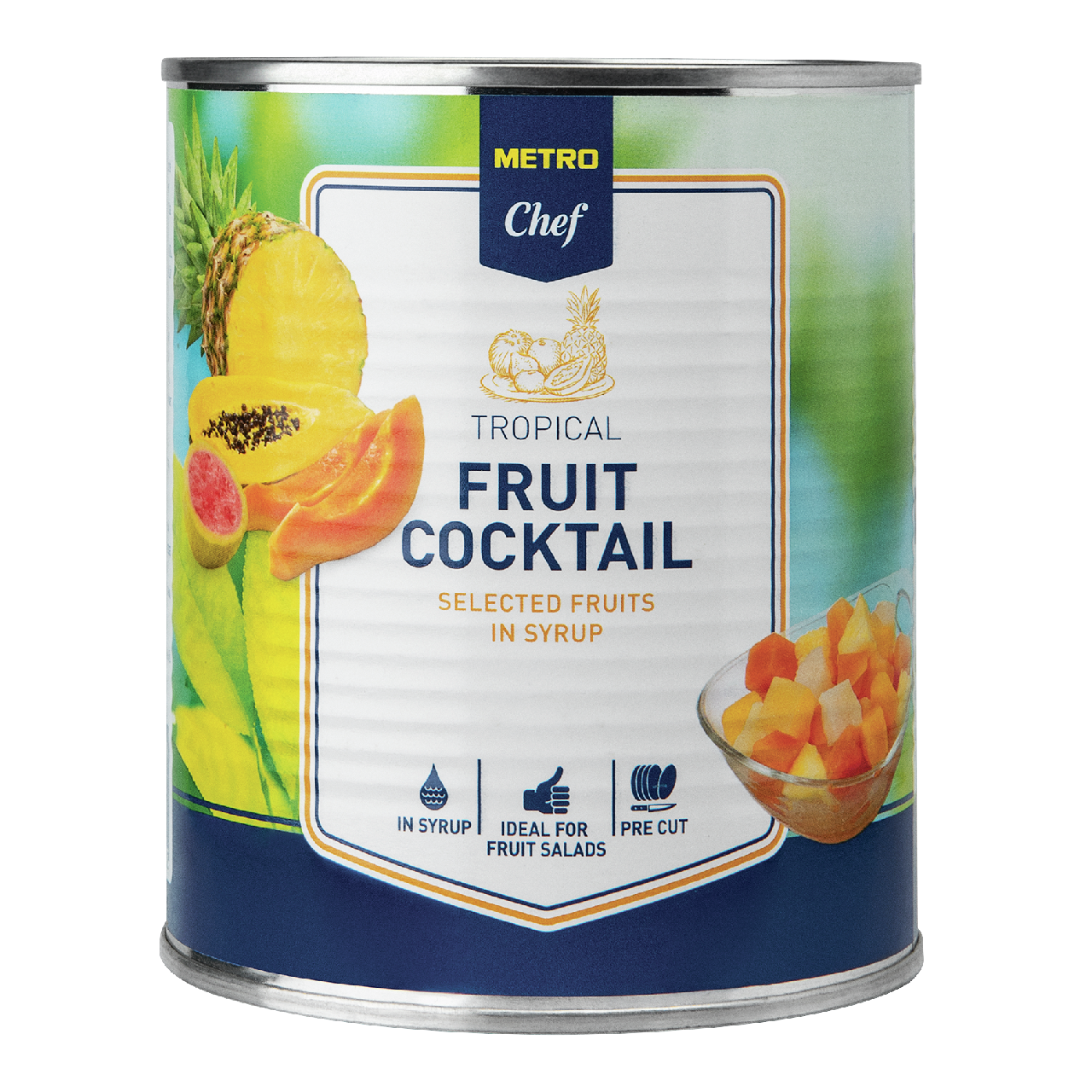 METRO Chef Коктейль фруктовый Тропический в сиропе, 825г