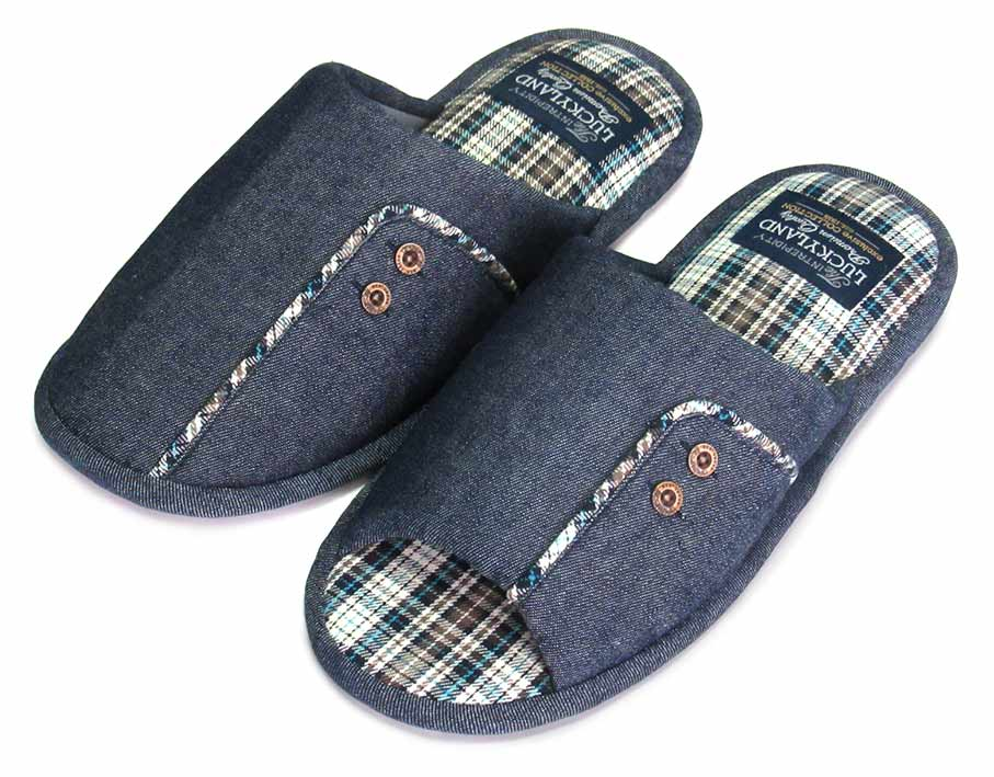 Тапочки мужские Lucky Land 1150 M-LMC-W закрытые, р. 41-46