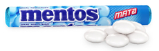 Драже жевательные Mentos Мята, 37.5г
