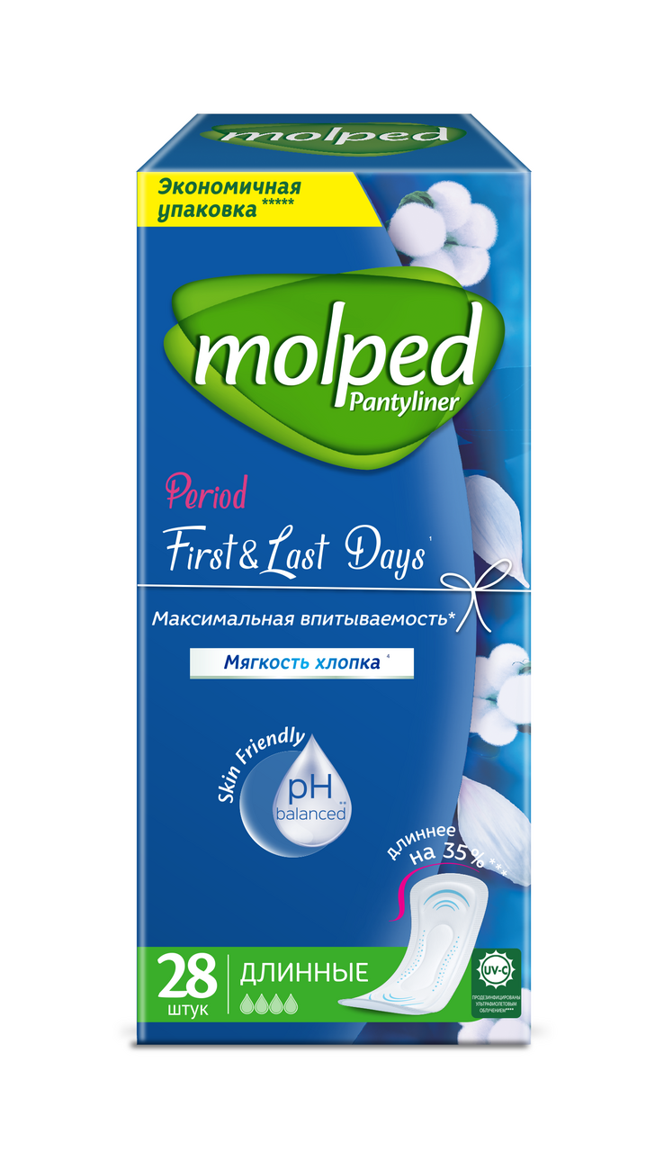 Прокладки ежедневные Molped First&Last Days, 28шт