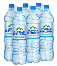 Вода Горная вершина питьевая негазированная, 1.5л х 6 шт