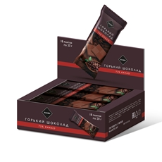 RIOBA Шоколад горький 72% какао, 20г x 18 шт