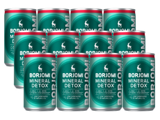 Вода Borjomi минеральная детокс газированная, 150мл x 12 шт