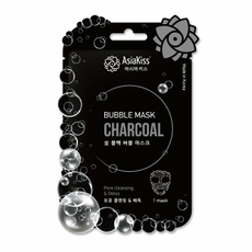 Маска AsiaKiss черная пузырькрвая Древесный уголь, 20г