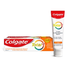 Зубная паста Colgate Total 12 Витаминный заряд с цинком и аргинином для комплексной антибактериальной защиты, 100мл