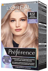 Краска для волос L'Oreal Preference Cool Blondes 8.12 Аляска, 243мл