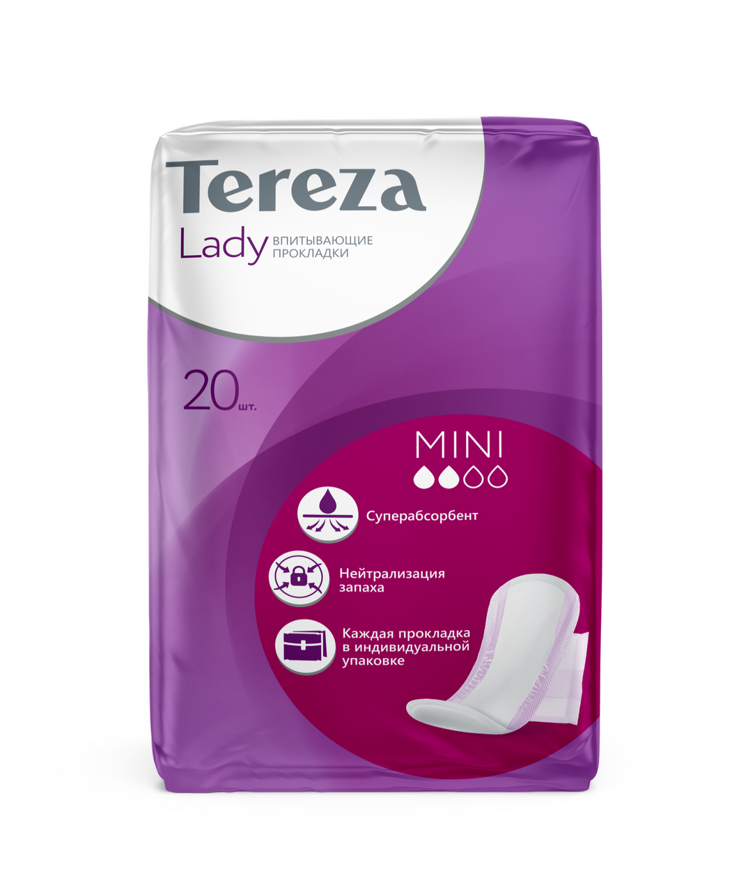 Прокладки урологические Tereza Lady Mini впитывающие, 20шт купить с ...