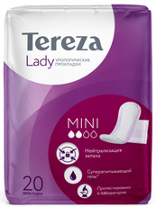 Прокладки урологические Tereza Lady Mini впитывающие, 20шт