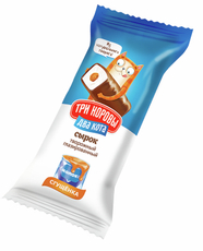 Сырок творожный глазированный Три коровы два кота со сгущенкой 16.5%, 30г