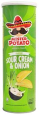 Чипсы Mr Potato Сметана и лук, 160г