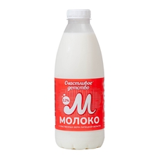 Молоко Счастливое детство пастеризованное 3.2%, 900мл