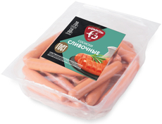 Сосиски Ромкор сливочные вареные, ~1кг