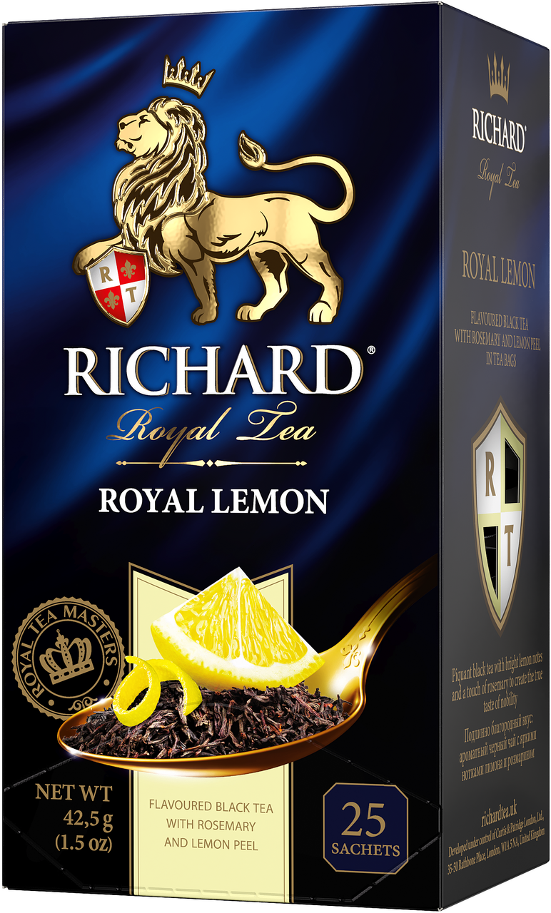 Чай Richard Royal Lemon ароматизированный (1.7г х 25шт), 42г купить с  доставкой на дом, цены в интернет-магазине