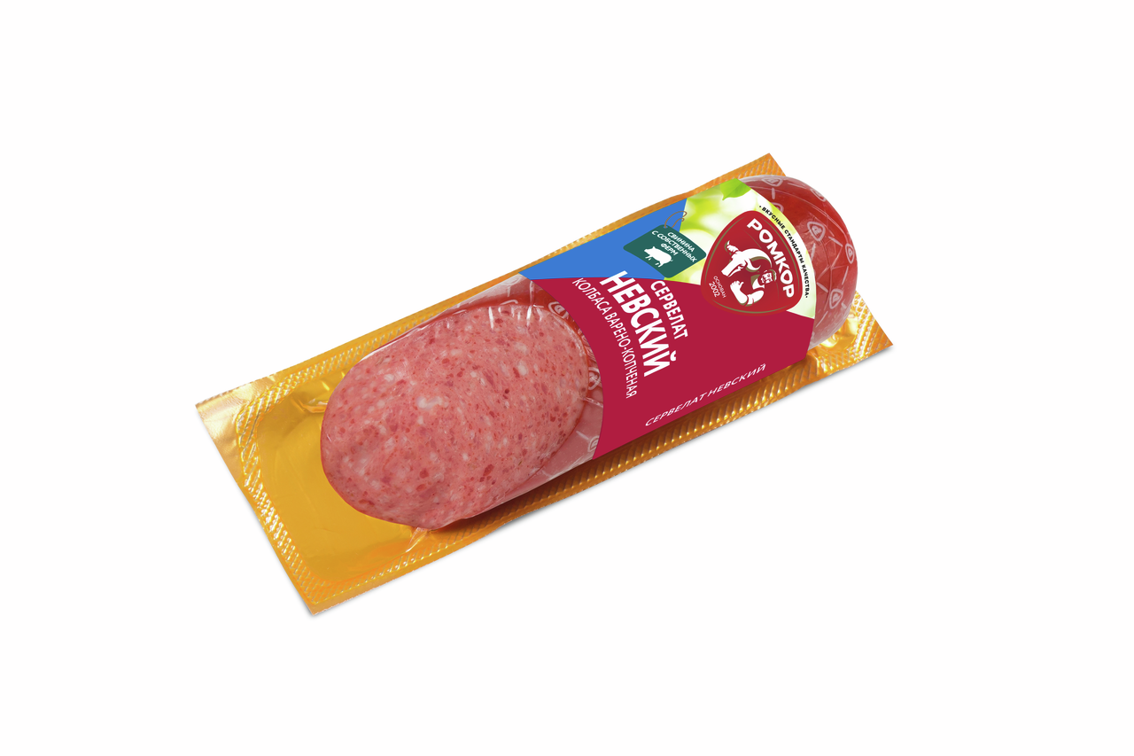 Сервелат Ромкор Невский варено-копченый, 200г