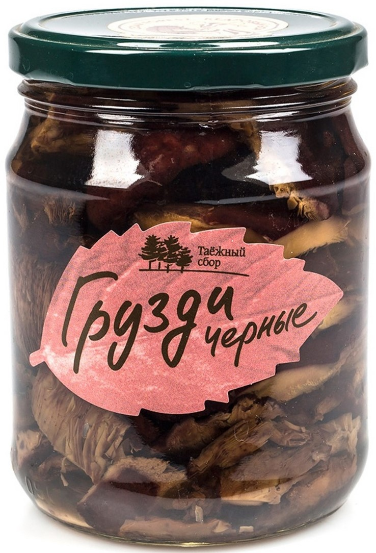 Грибы грузди Таежный сбор черные, 500г