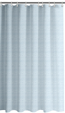 Tarrington House Штора для ванной голубая жаккард прозрачные кольца, 180 x 200см