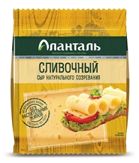 Сыр Аланталь полутвердый сливочный брусок 45%, 200г
