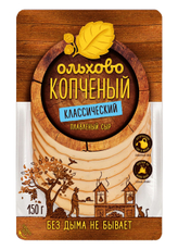 Сыр плавленый Ольхово копченый нарезка 40%, 125г