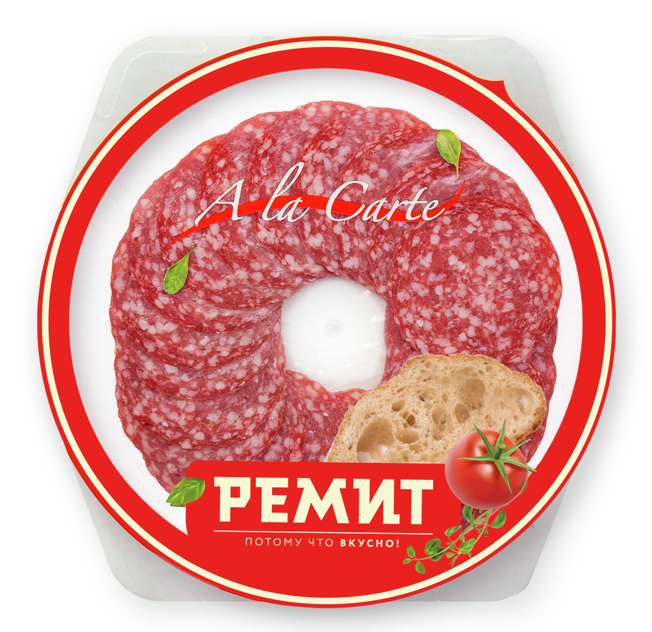 Колбаса Ремит Salame сырокопченая нарезка, 80г