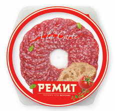 Колбаса Ремит Salame сырокопченая нарезка, 80г