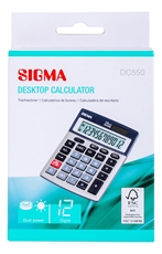 SIGMA Калькулятор настольный DC550 12 разрядов