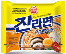 Лапша быстрого приготовления Оттоги Jin Ramen Mild неострый вкус, 120г