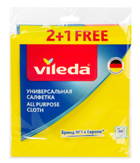 Салфетка Vileda универсальная вискозная 3шт, 36 х 38см