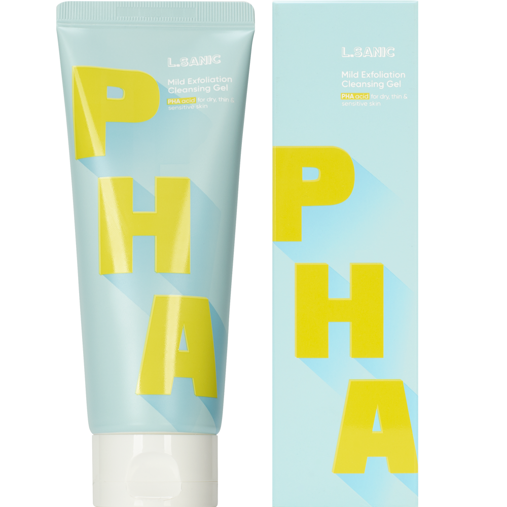 Изображение товара Гель для умывания L.Sanic Mild Exfoliation Cleansing с PHA-кислотами для сухой кожи 150мл