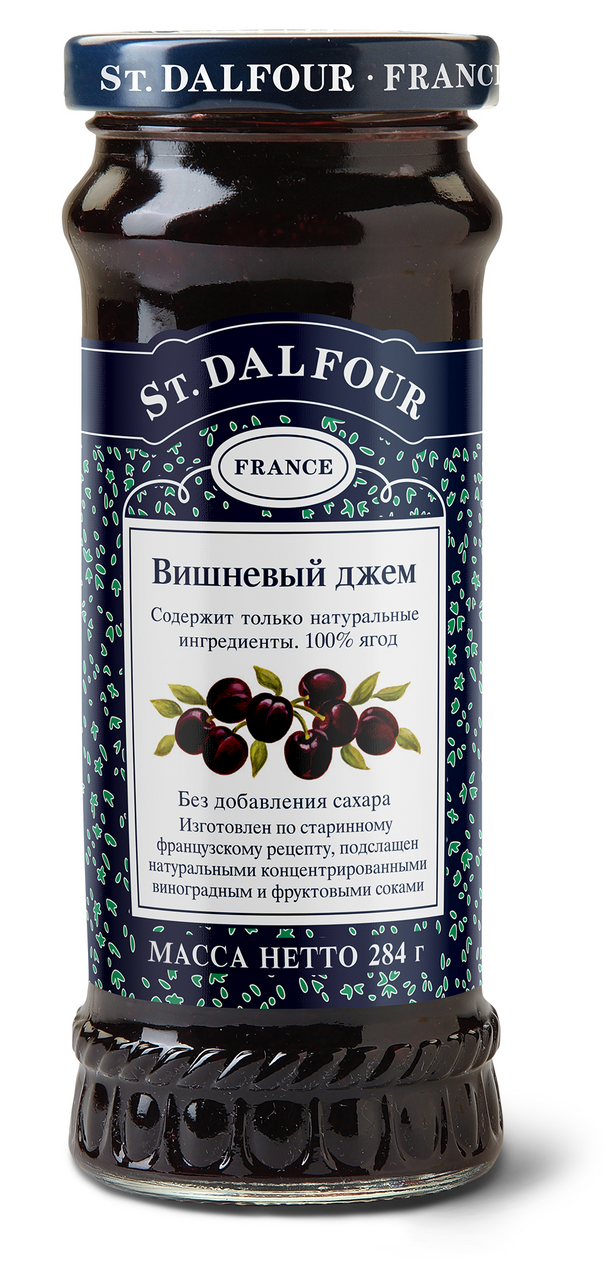 Джем St. Dalfour вишневый без сахара, 284г купить с доставкой на дом и ...