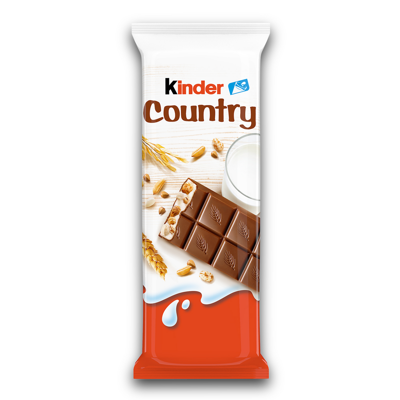 Шоколад Kinder Country Chocolate со злаками с молочно-злаковой начинкой  молочный, 24г купить с доставкой на дом, цены в интернет-магазине