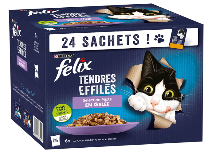 Корм влажный Felix Аппетитные кусочки мясо-птица-рыба (85г х 24шт), 2.04кг