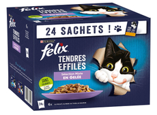 Корм влажный Felix Аппетитные кусочки мясо-птица-рыба (85г х 24шт), 2.04кг