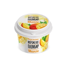 Мороженое Козельское молоко пломбир манго 13.5%, 150г