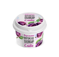 Мороженое пломбир Козельское молоко Слива 13.5%, 150г