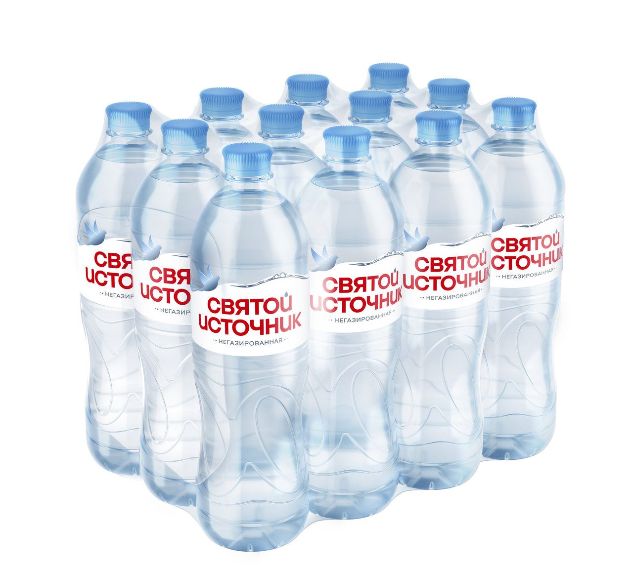 Вода Святой Источник негазированная, 1л x 12шт