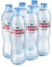 Вода Святой Источник питьевая негазированная, 1л x 6 шт