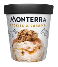 Мороженое Monterra Печенье с карамелью, 298г